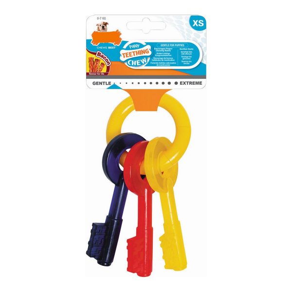 Kauwspeelgoed voor honden Nylabone Sleutels Bacon Maat S Nylon Thermoplast Puppy's