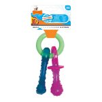 Kauwspeelgoed voor honden Nylabone Sleutelhanger Vlees Kaas Puppy's Bacon Nylon Thermoplast Maat XS