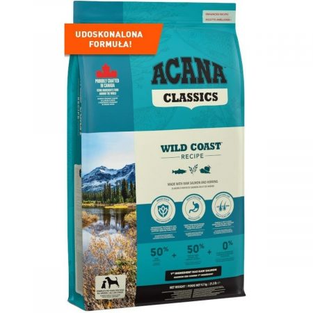 Voer Acana Classics Wild Coas Volwassen Zalm Vis 9,7 Kg