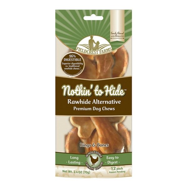 Snack voor honden Nothin to Hide Bot Kip Ringen 12 Stuks