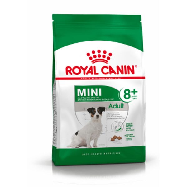Voer Royal Canin Mini Adult 8+ Volwassen Maïs 2 Kg
