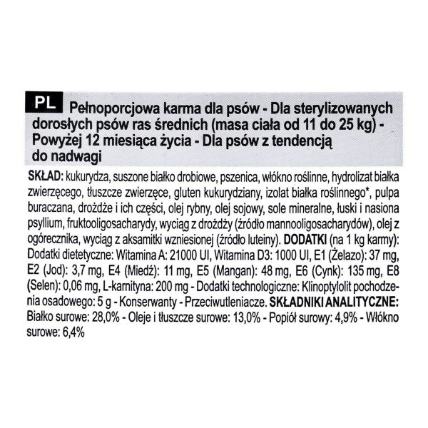 Voer Royal Canin Sterilised Volwassen Vogels 12 kg