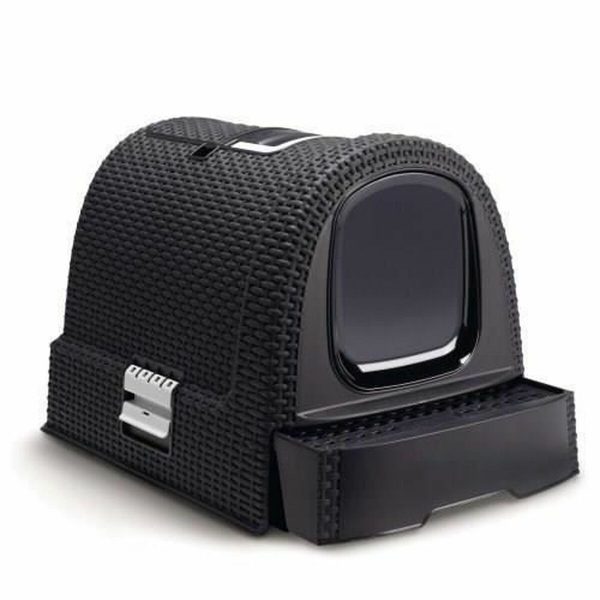 Kattenbak Curver 51 x 38,5 x 39,5 cm Antraciet
