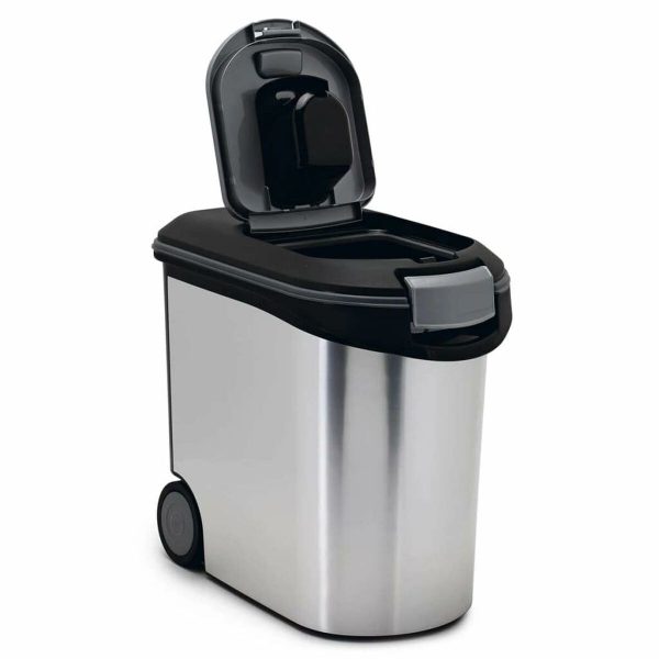 Blik hondevoer Curver Zilverkleurig Polypropyleen 35 L 12 kg