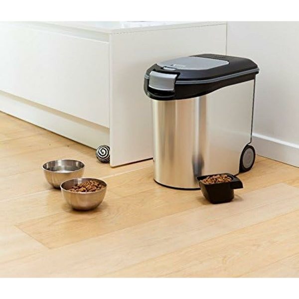 Blik hondevoer Curver Zilverkleurig Polypropyleen 35 L 12 kg