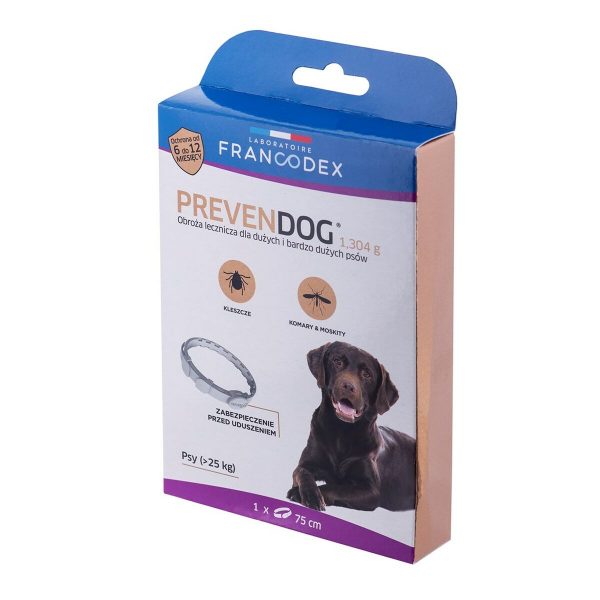 Anti-parasite collar Francodex PrevenDog 75 cm Teken