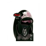 Hondenriem Flexi STYLE 3 m Zwart Maat S