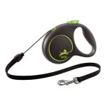 Hondenriem Flexi BLACK DESIGN 5 m Maat M Groen