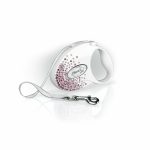 Hondenriem Flexi Glam Splash 3 m Wit S