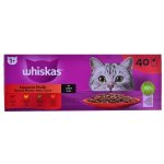 Kattenvoer Whiskas Classic Meals Kip Kalfsvlees Lam Vogels 40 x 85 g