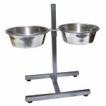 Voerbak voor honden Trixie 24922 Dubbel 2,8 L Ø 24 cm Roestvrij staal