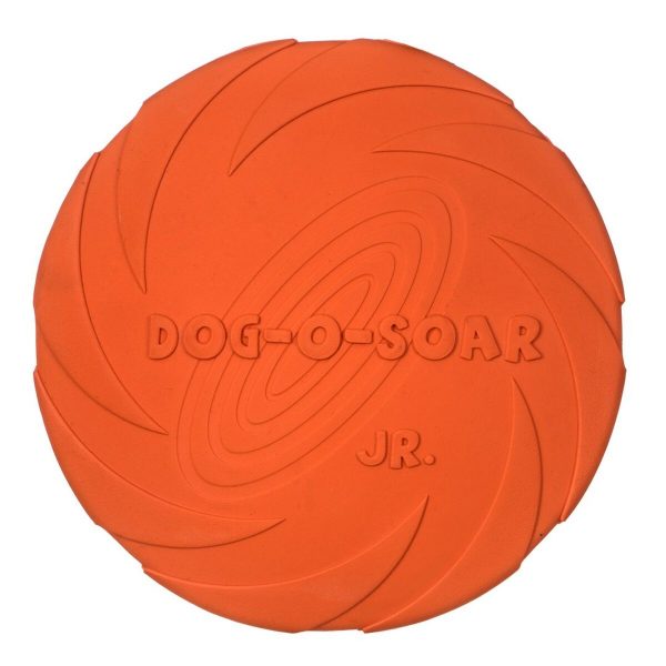 Frisbee Trixie   Blauw Oranje Rubber Natuurlijk rubber