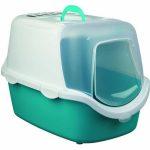 Kattenbak Trixie Vico Easy Clean Turkoois Wit 40 x 40 x 56 cm