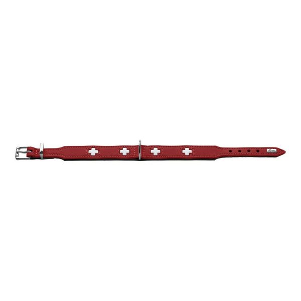 Hondenhalsband Hunter Swiss Rood/Zwart 30-34.5 cm
