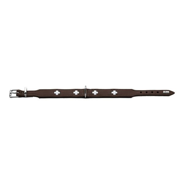 Hondenhalsband Hunter Swiss Negro, marrón (24-28.5 cm)