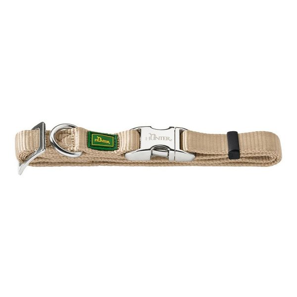 Hondenhalsband Hunter Alu-Strong Beige Maat M (40-55 cm)