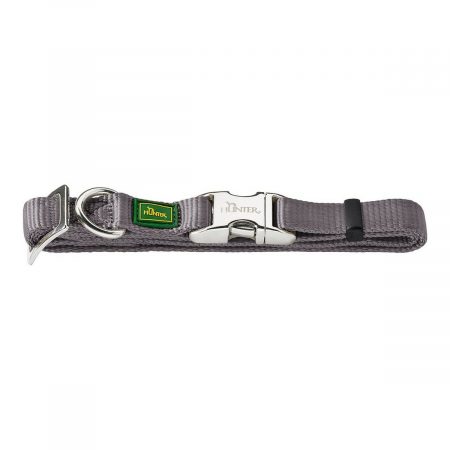 Hondenhalsband Hunter Alu-Strong Grijs Maat L (45-65 cm)
