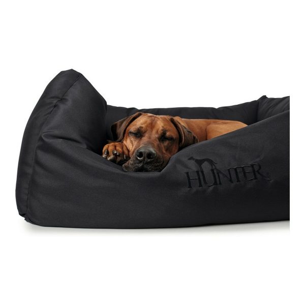 Bank voor honden Hunter Gent Zwart Polyester black (60 x 45 cm)