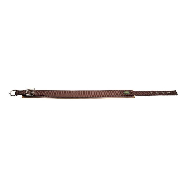 Hondenhalsband Hunter Neoprene Reflect Bruin (49-56 cm)