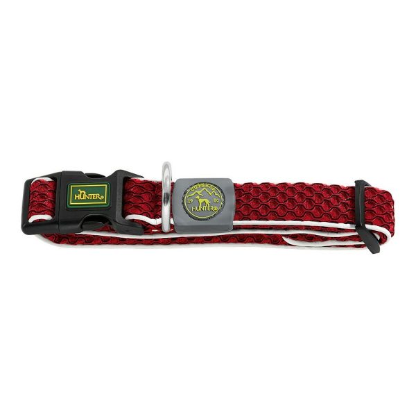 Hondenhalsband Hunter Basic Draad Rood 20