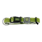 Hondenhalsband Hunter Plus Draad Maat XL Limoen (45-70 cm)