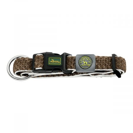 Hondenhalsband Hunter Plus Draad Bruin Maat L Brown (40-60 cm)