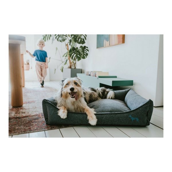 Bank voor honden Hunter Prag Blauw 90 x 70 cm