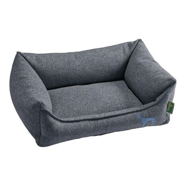 Bank voor honden Hunter Prag Blauw 90 x 70 cm