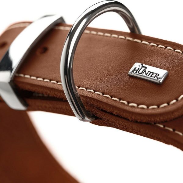 Hondenhalsband Hunter Aalborg Cognac (24-30 cm)