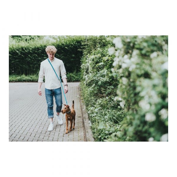 Hondenriem Hunter HILO Blauw (200 cm)