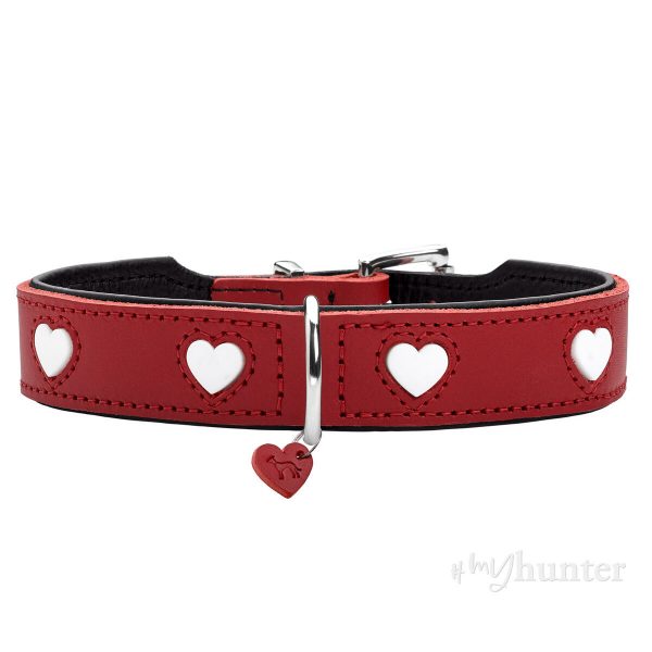 Hondenhalsband Hunter Love Rood S/M 38-44 cm