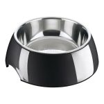 Voerbak voor honden Hunter Melamine Roestvrij staal Zwart 700 ml (22 x 22 x 11,5 cm)