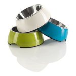 Voerbak voor honden Hunter Melamine Roestvrij staal Zwart 700 ml (22 x 22 x 11,5 cm)