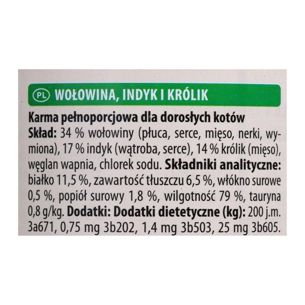 Kattenvoer Animonda Adult Pauw Kalfsvlees Konijnenvlees 400 g
