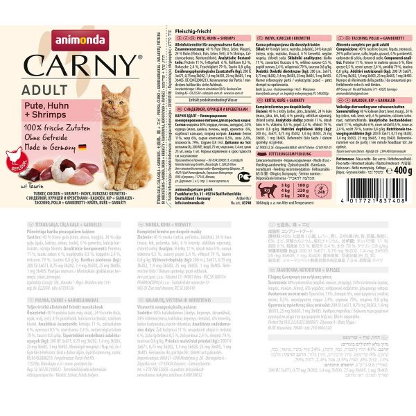 Kattenvoer Animonda Carny Kip Pauw 400 g