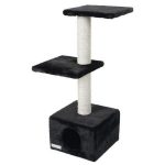 Krabpaal voor Katten Kerbl Venus Sweet Zwart Boomstructuur 30 x 30 x 85 cm