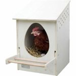 Nest Kerbl Wit Hout 51 x 34 x 53 cm Kip