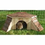 Miniatuurhuis Kerbl Knaagdieren 37 x 37 x 16 cm Bruin Hout