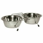 Voerbak voor honden Kerbl Dubbel 450 ml
