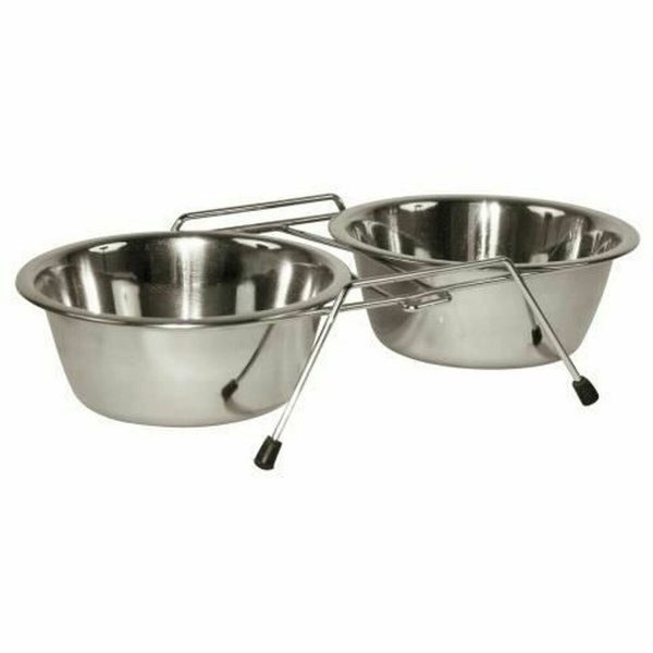 Voerbak voor honden Kerbl Dubbel 450 ml