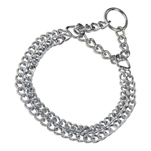 Hondenhalsband Hs Sprenger Zilverkleurig 2 mm Dubbel Schakels 50 cm
