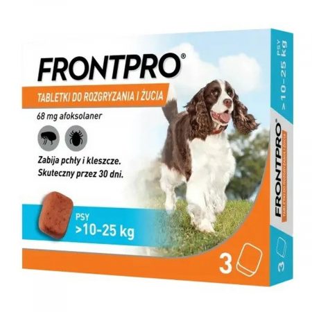Tabletten FRONTPRO 612473 15 g 3 x 68 mg Geschikt voor honden tot >10-25 kg