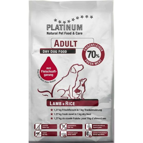 Voer Platinum Adult Lamb + Rice Volwassen Lam 5 kg