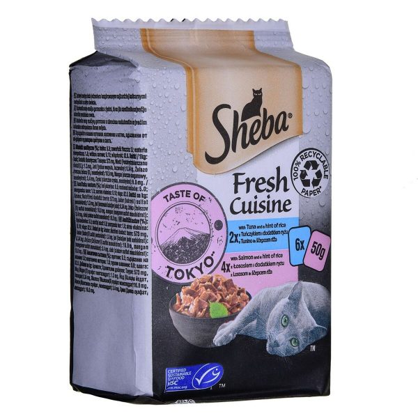 Kattenvoer Sheba                                 Zalm Tonijn 6 x 50 g