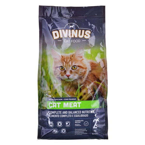 Kattenvoer Divinus Meat Volwassen Kip 2 Kg