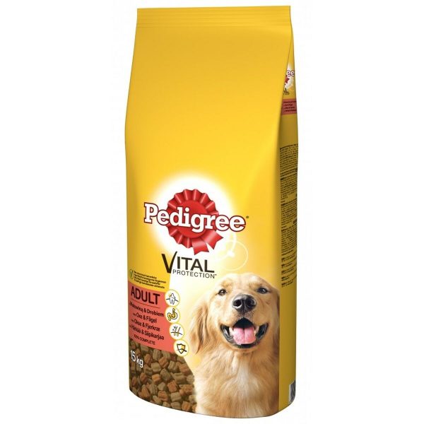 Voer Pedigree Vital Volwassen Kip Kalfsvlees 15 kg