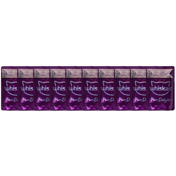 Kattenvoer Whiskas Pure Delight Kip Pauw Eend Vogels 40 x 85 g