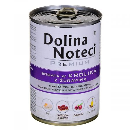 Natvoer Dolina Noteci Premium Bosbessen Konijnenvlees 400 g