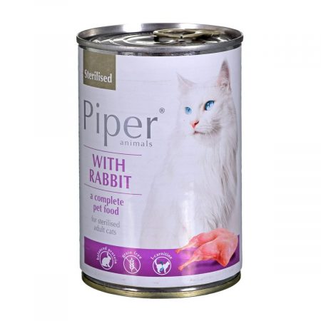 Kattenvoer Dolina Noteci Piper Animals Sterilised Konijnenvlees 400 g