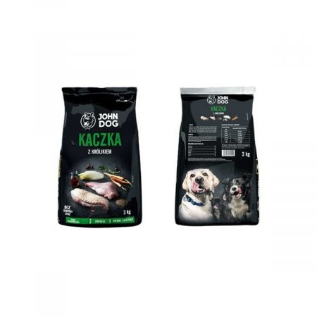 Voer John Dog Premium Volwassen Eend Konijnenvlees 3 Kg